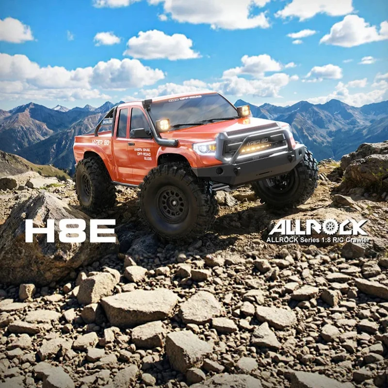 Mjx Hyper Go H8e Rc Crawler Truck 1：8 Scale Brushless 4wd Off Road Climbing Differential Lock Magnetic Body Shell Adults Gifts