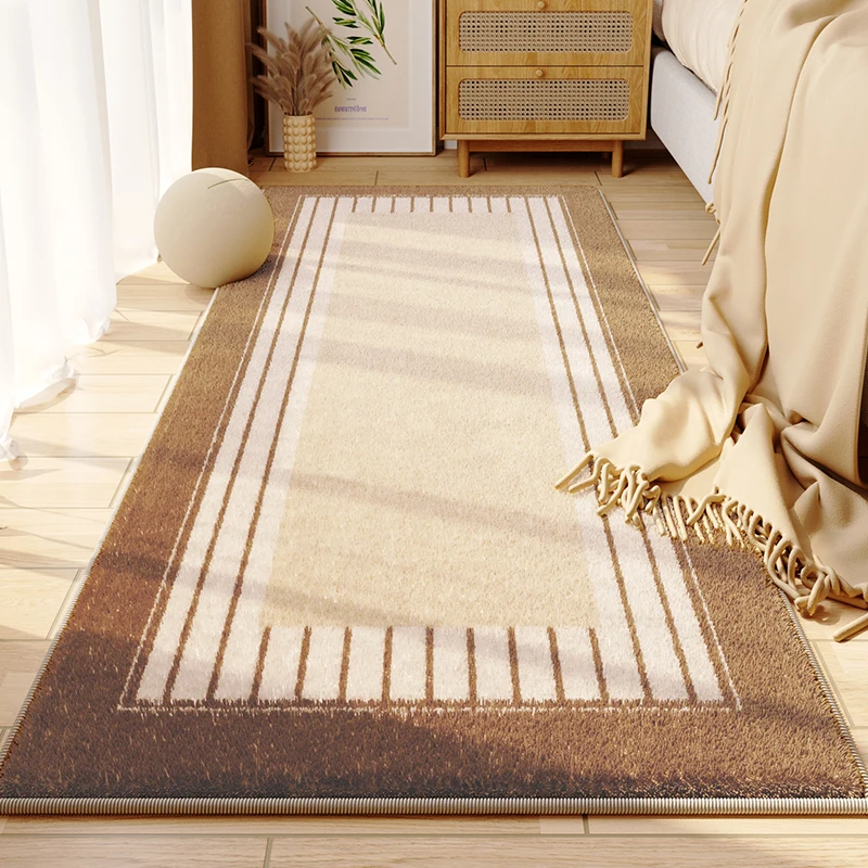 

Japanese-style Wabi-sabi Bedside Rug Nordic Light Luxury Carpets for Living Room Simple Cloakroom Rug Large Area Lounge Carpet