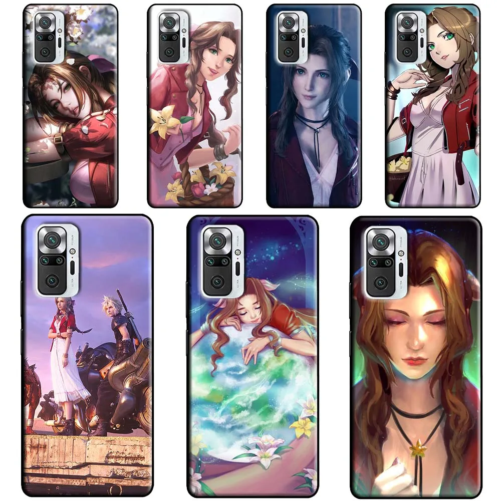 Aerith Gainsborough Final Fantasy Case For Xiaomi Redmi Note 12 Pro 11 8 9 10 Pro 9S 10S 11S 12S Redmi 12C 10C 9C 10A Cover