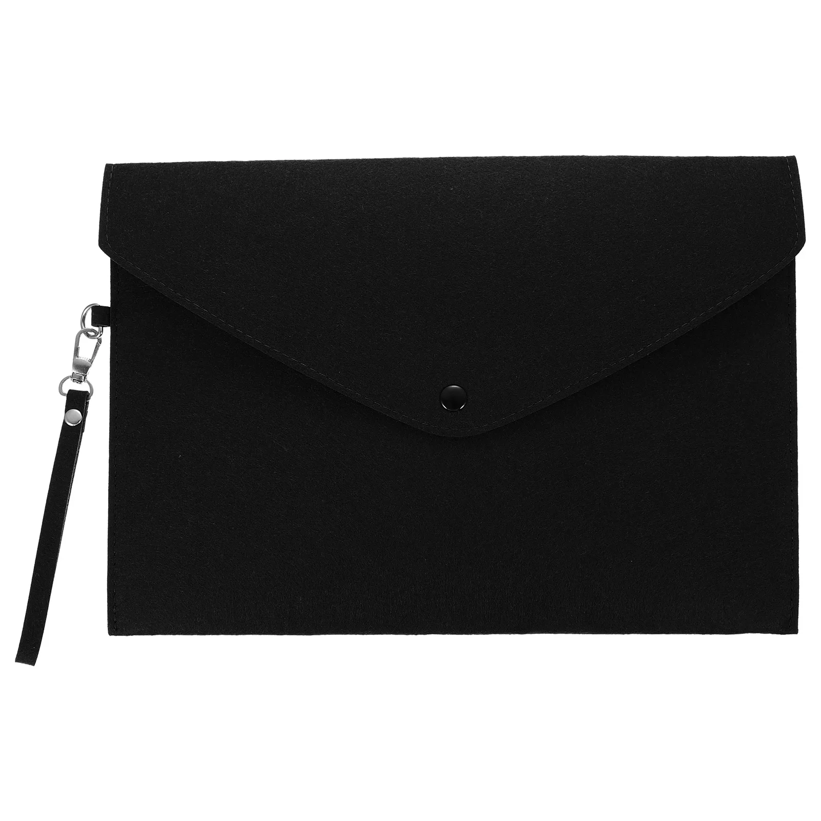 

Premium Felt Bag A4 Document Folder Business File Pouch Lanyard Water Resistant Office Folder School Work Storage File