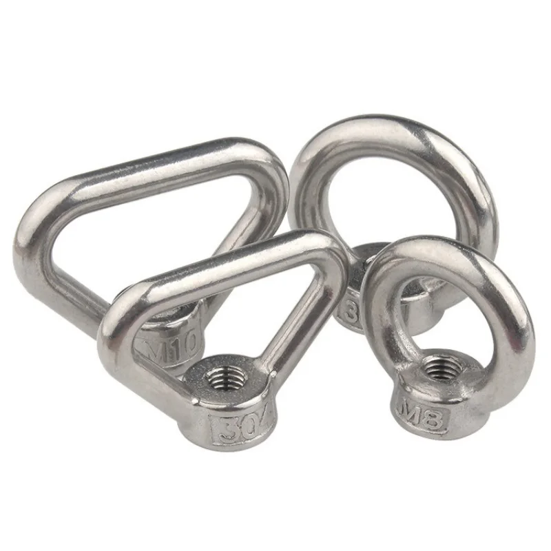 Nakrętki z uchem do podnoszenia pierścieni/nakrętki z uchem do podnoszenia trójkątnego Pierścienie z gwintem trapezowym Pasują do śrub uchwytowych M3M4M5M6M8M10 M12 M14 M16 M18 M20 M24