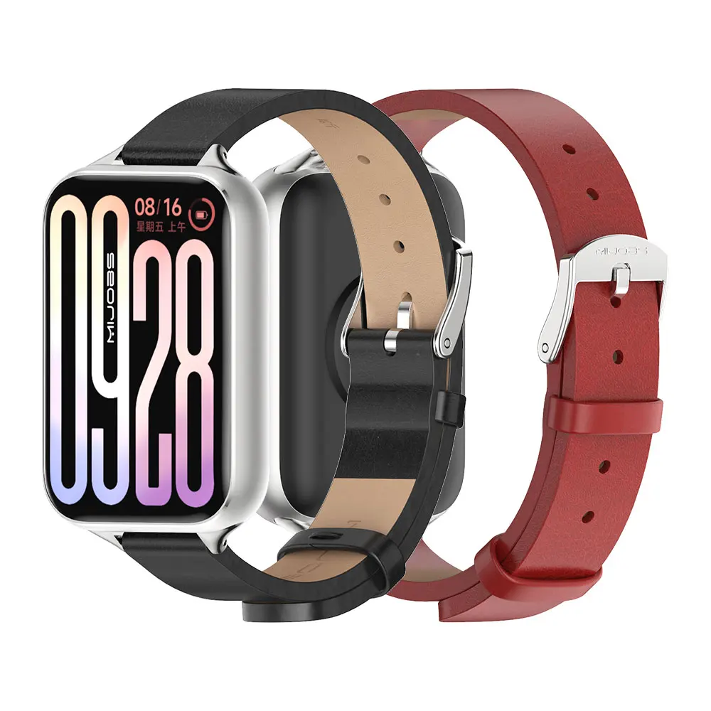 Watchband For Mi Band 10 Pro Strap For Xiaomi Smart Band 9 Pro Bracelet For Mi Band 8 Pro Wristband Artificial Leather Strap