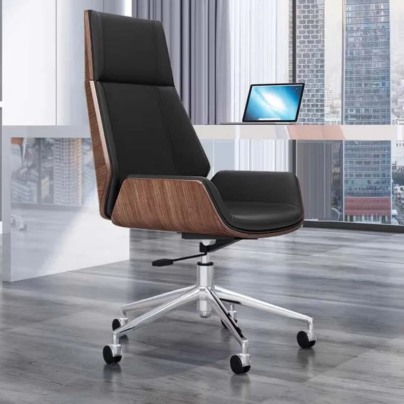 Silla De Oficina con soporte para la espalda, Sillas De Oficina ergonómicas cómodas y perezosas para ordenador, muebles nórdicos móviles para juegos