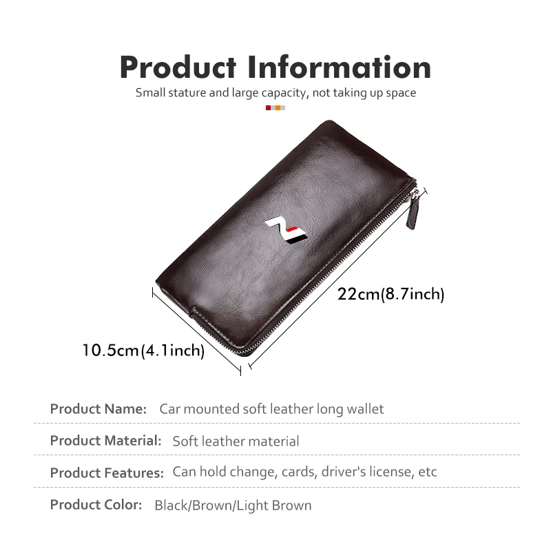 Car Passport Cover Driver License Case Credit Card Holder Wallet For Hyundai N Line Tuscon NX4 I20 I30 I10 Sonata Elantra - view 6