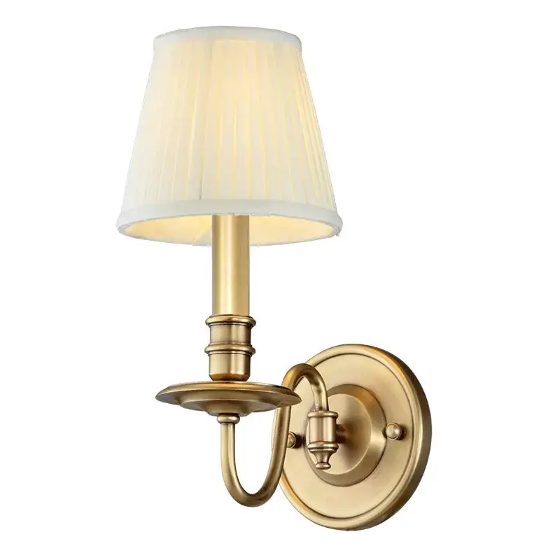 

American-style all-copper wall lamp, bedside wall lamp, walkway wall lamp