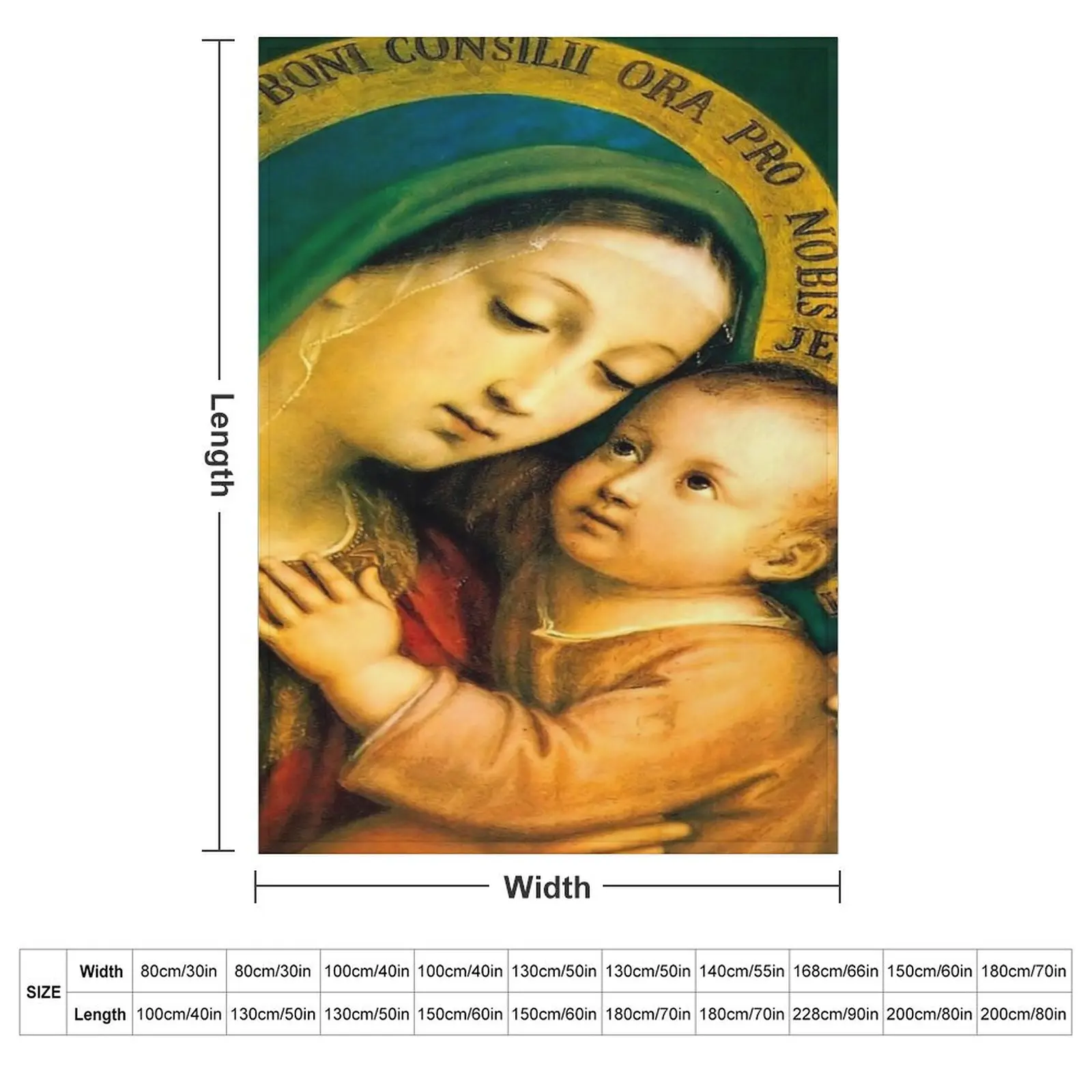 Our Lady of Good Counsel 1467 Throw Blanket Decorative Sofas Softest Sofa Bed covers Blankets