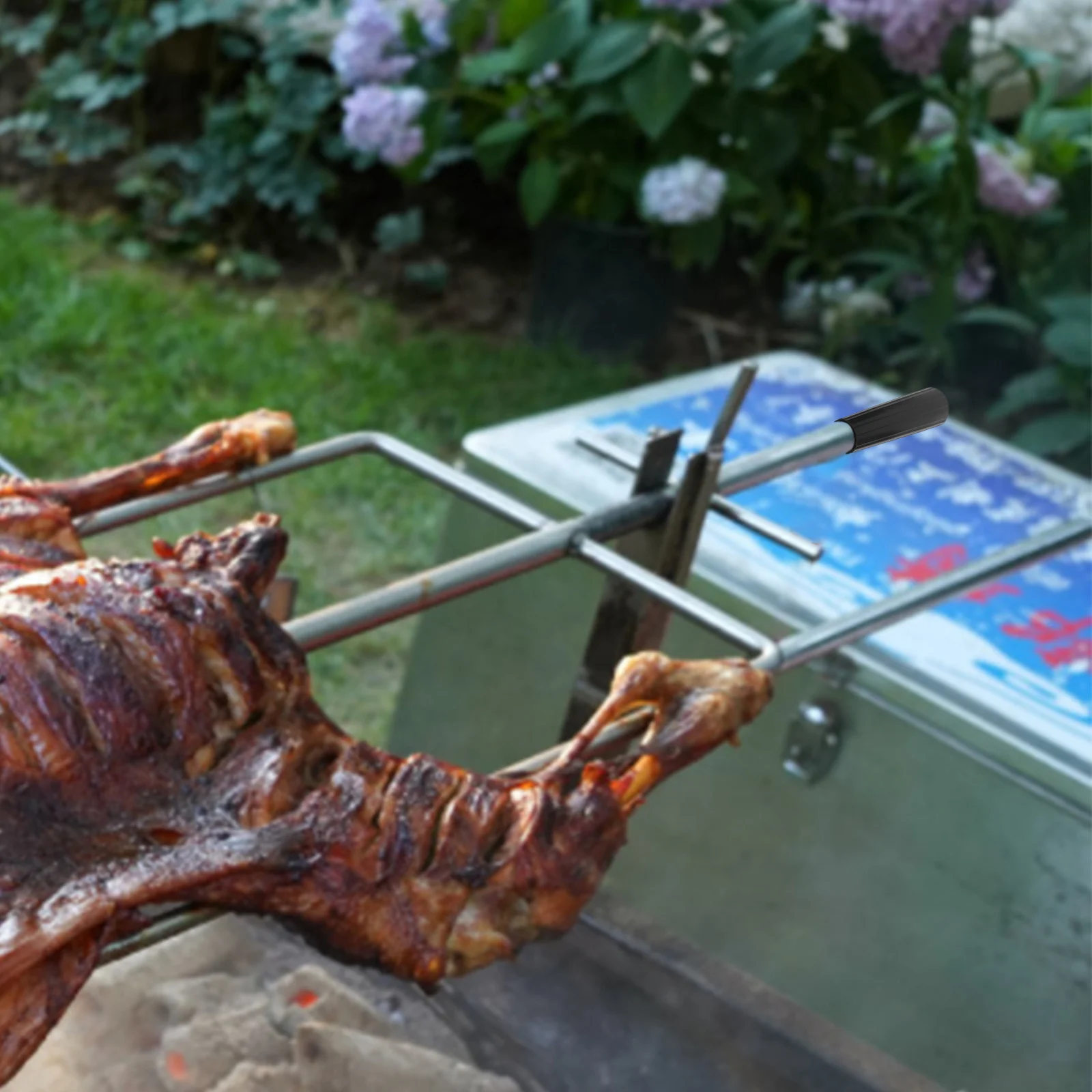 

Bbq Fork Handle Replacement Heat Resistant Bakelite Rotisserie Grip Embedded Nut Rotisserie Spit Handle Bbq Accessories