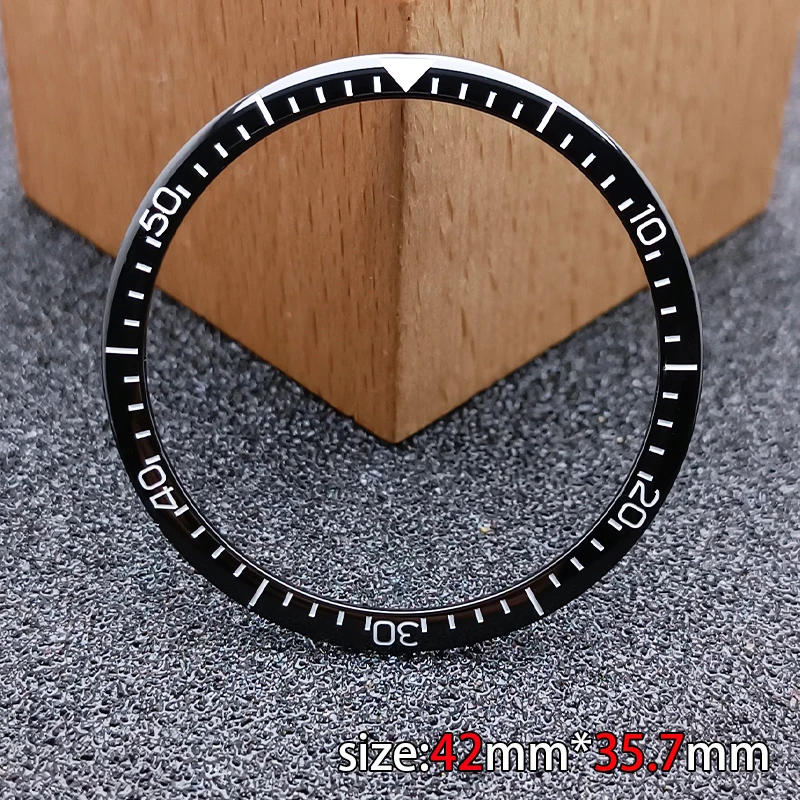 42.9mm*35.7mm High QualityTiltedsmooth Ceramic Bezel Insert Case Watch Accessories Parts Ceramic Bezel