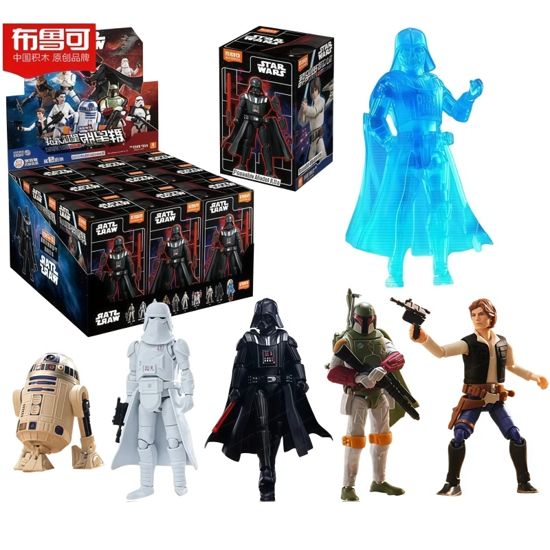 

Star Wars VOL2 Blind Box Poseable Model Darth Vader Han Solo Luke Skywalker Movie Figure Movable Action Blocks Collectible Gift