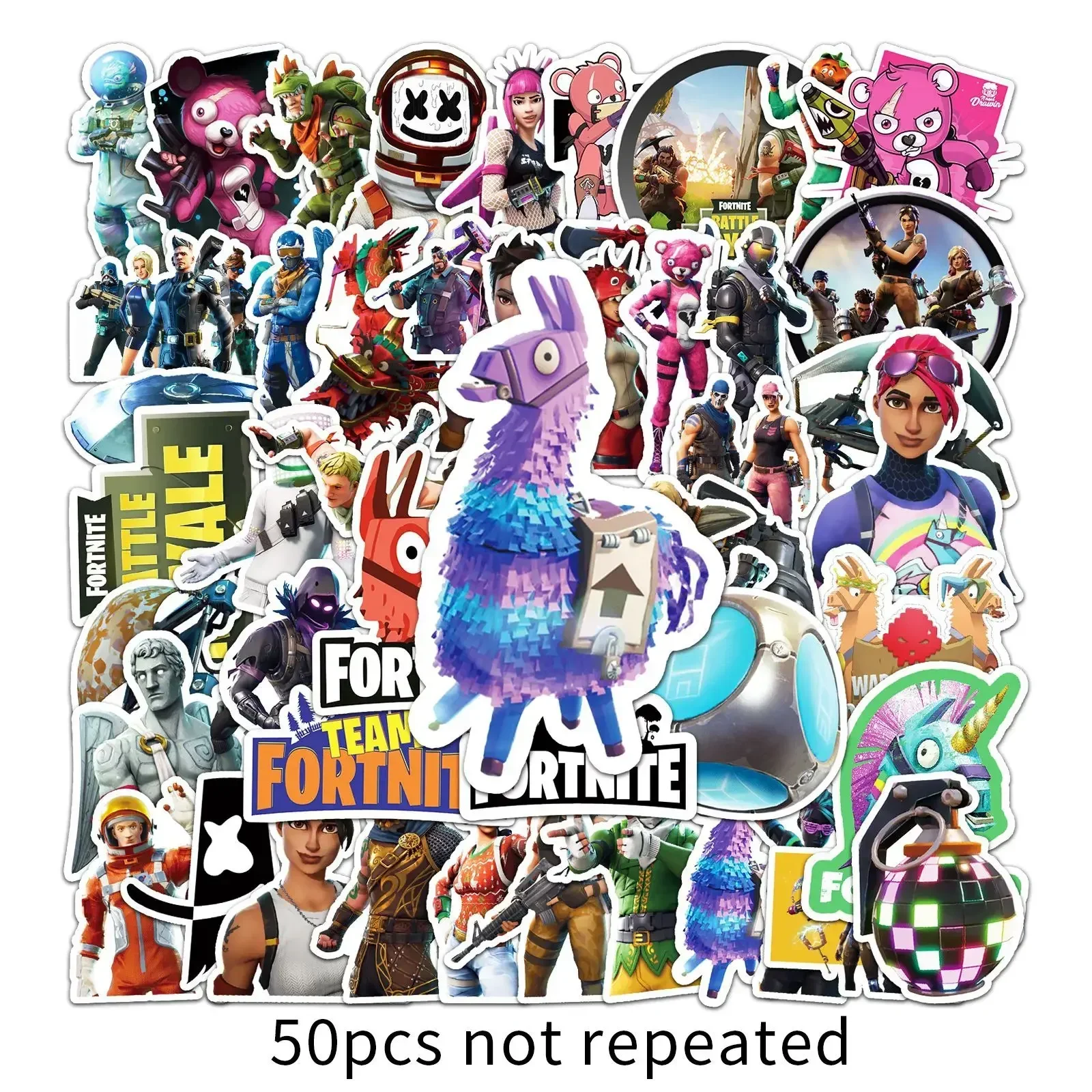 Fortnite Stickers 500 Pcs/set Original Games Graffiti for Laptop Skateboard Bike Helmet Luggage Motorcycle Waterproof Decal Toys