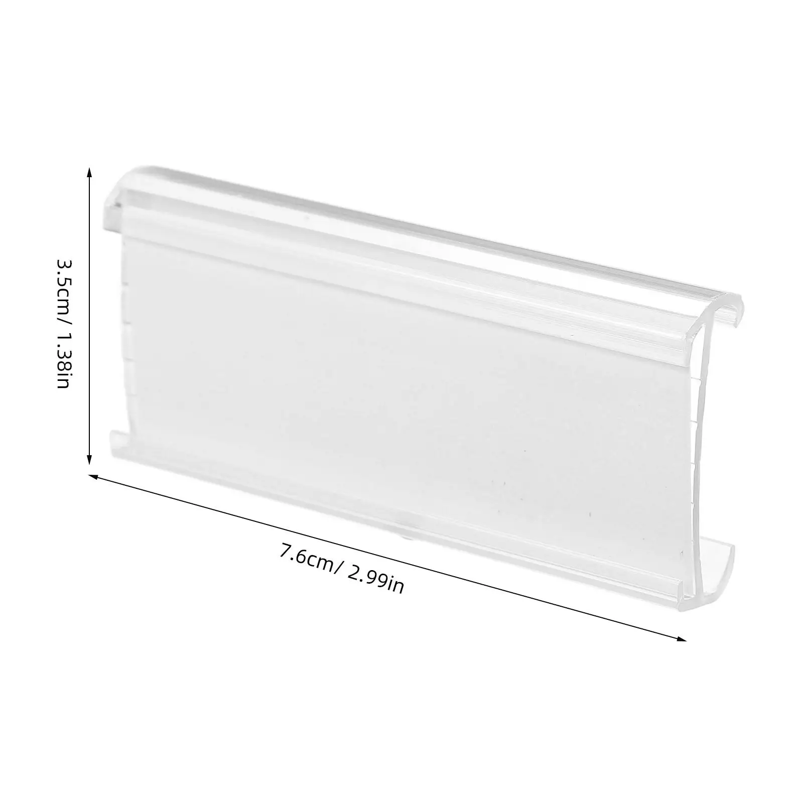 50 Pcs 가격 태그 디스플레이 홀더 PVC 슈퍼마켓 라벨 선반 액세서리 상품 표지판 와이어 카드 홀더