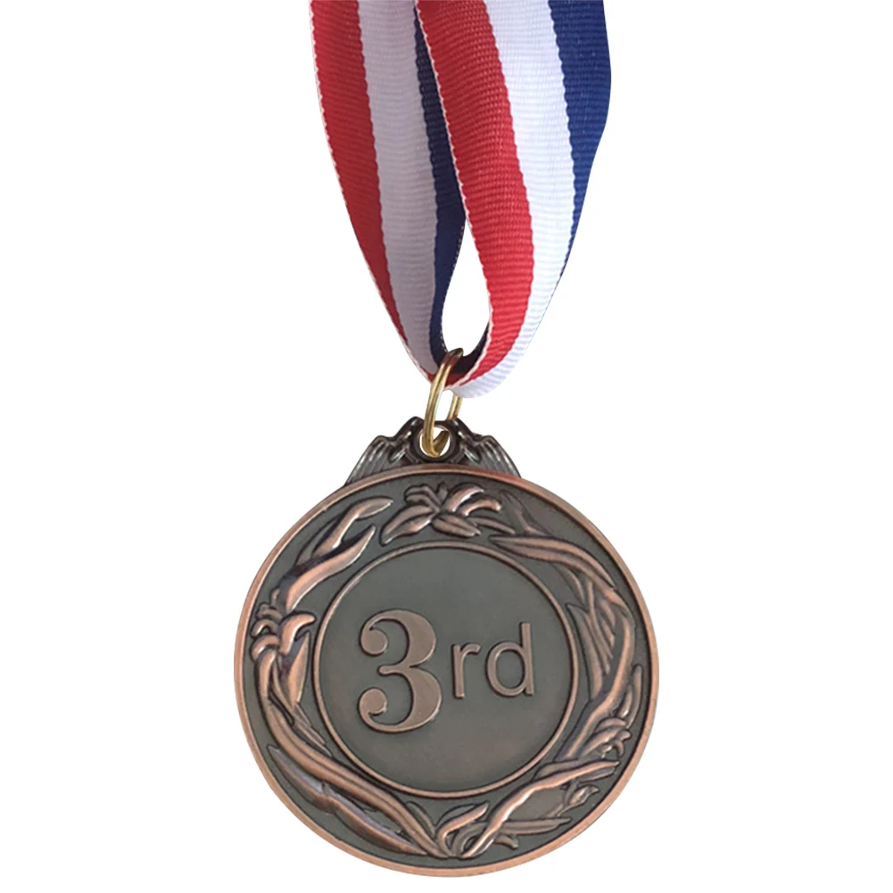 

Медали 5 см (золото/серебро/бронза) для награждения студентов с лентой на шею, металлические медали победителя, наградные медали для соревнований по марафону и спортивных игр