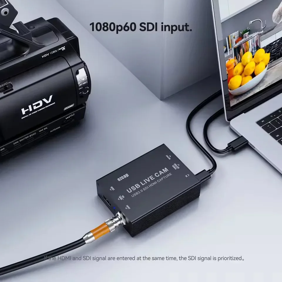 Ezcap327 4K HDMI بطاقة التقاط الفيديو 1080P 60fps SDI جهاز البث المباشر 1080P120FPS صندوق تسجيل الألعاب لكاميرا PS4 PS5 PC #2