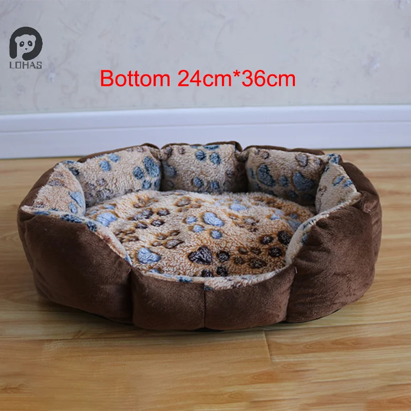 1pc Pet Dog Beds Mats Soft Plush Warm Sofa Kennel Sleep Basket for Small Dogs Cat Cusion Puppy Cat Bed House Supplies