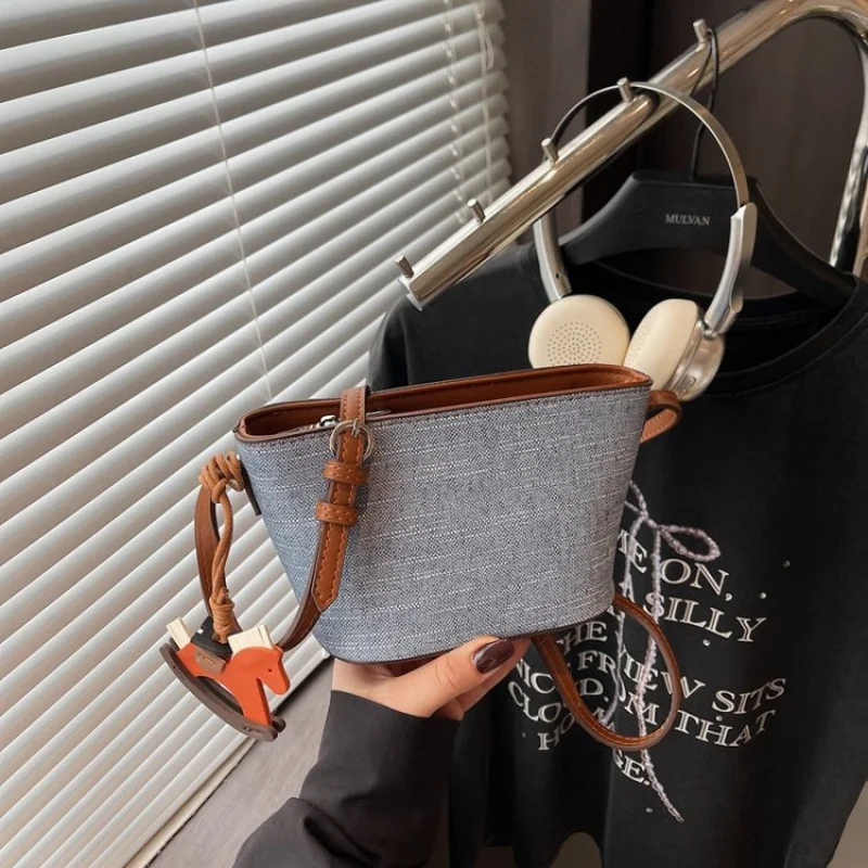 القماش الخشن الفاخر للسفر للنساء مع مقصورات منفصلة وجلد أنيق #4