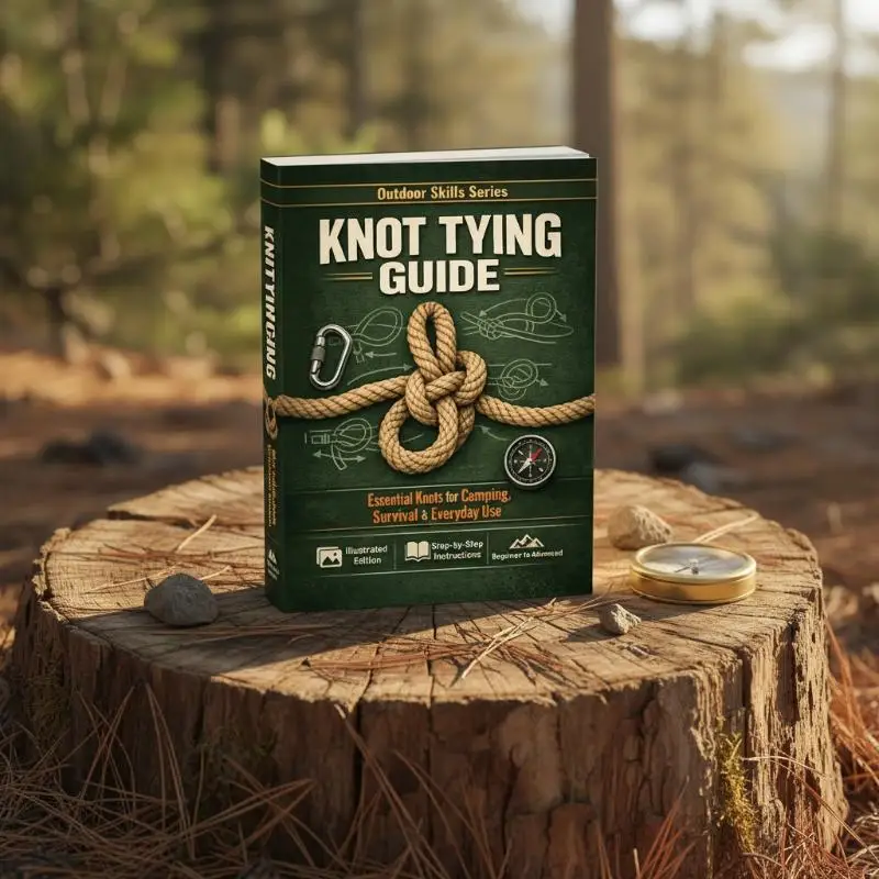 

Survival Knot Tying Guide Book Illustrated Step-by-Step Instructions Essential Camping Rope Knots Manual For All Skill Levels