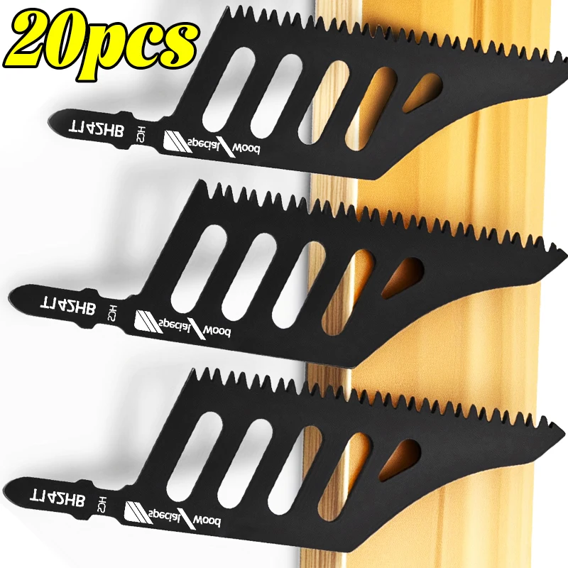 T-Shank Jigsaw Blade Wood Fiberboard Aluminum Tight Spaces Precision Cutting Tool Heavy Duty Scroll Saw Blades Fine Coarse Teeth