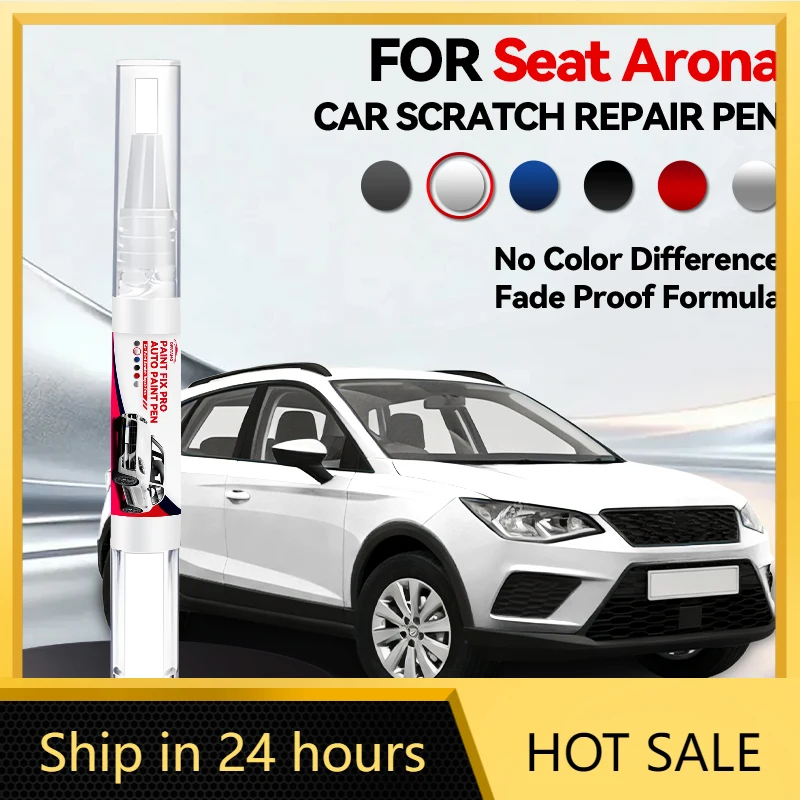 

Ручка-карандаш для ремонта автомобильной краски для SEAT Arona 2017-2025: аксессуары для устранения царапин, цвета: оранжевый, синий, белый, серебристый, серый, зеленый