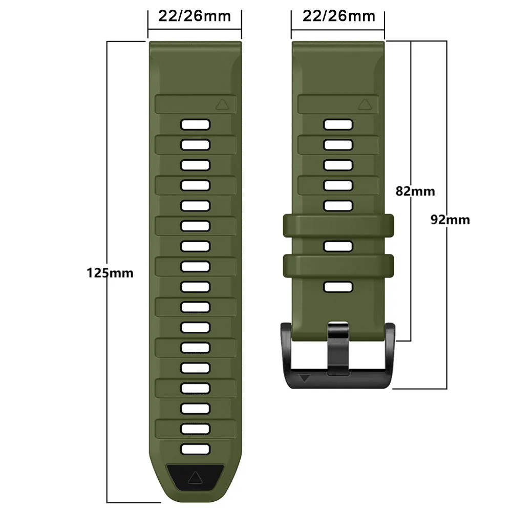 Official QuickFit Watchband For Garmin Fenix E 8 7X 7 6 6X/Epix Pro Gen 2 51mm 47mm/Tactix 26mm 22mm Silicone Strap Watch Band