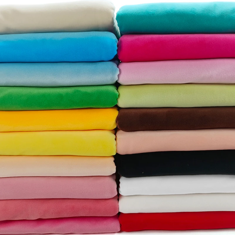Plush Fabric Four Sides Elasticity Soft for Sewing Doll Clothing Creative Designer Handmade Diy Material Cloth Wholesale