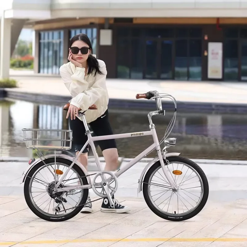 Philip Bicycle Variable Speed Adult Retro Commuter Bike Women City Bicycle