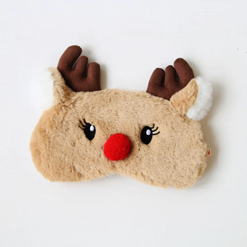 

Маска для глаз лося, регулируемая, для сна, для путешествий, йоги, медитации, вечеринки, подарок с мешком для льда, тени для век