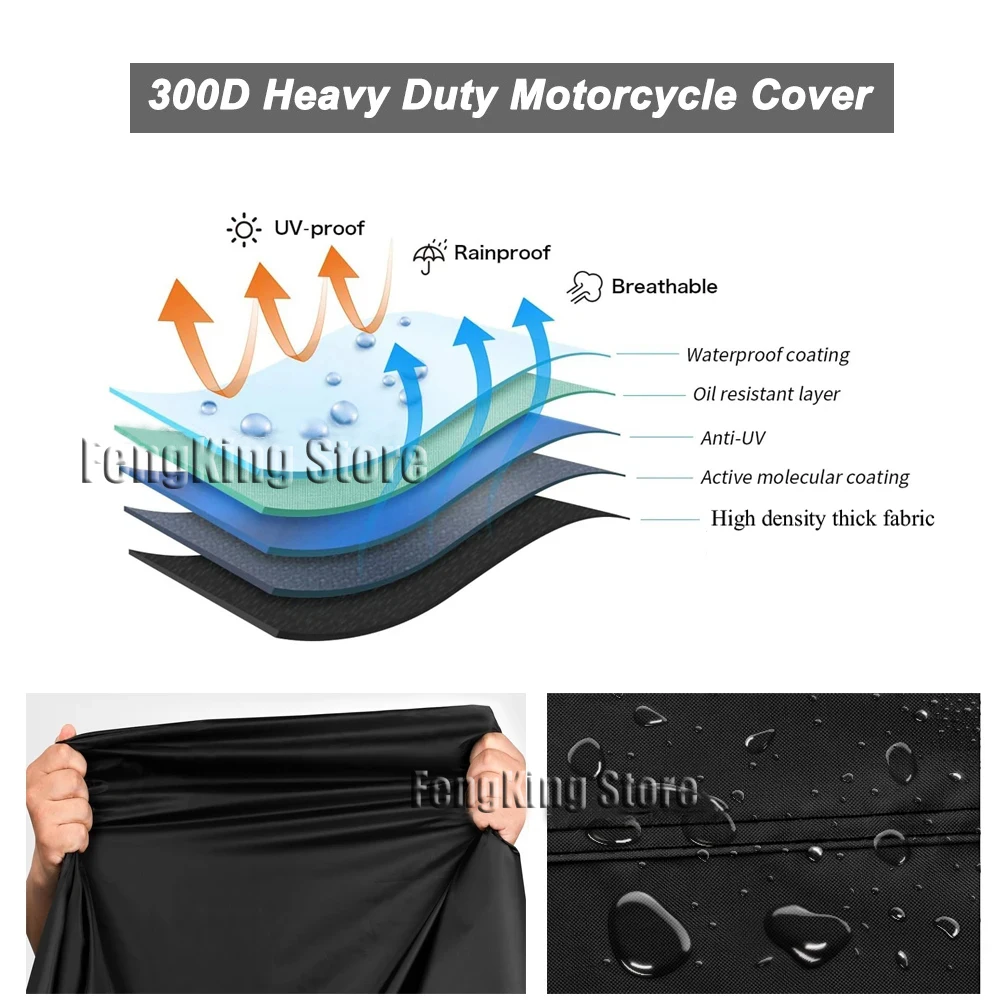 Motorcycle Cover UV Protective Dustproof Outdoors Motorcycle Waterproof Cover For BMW R1200GS R1250GS R 1200GS R1250 LC ADV