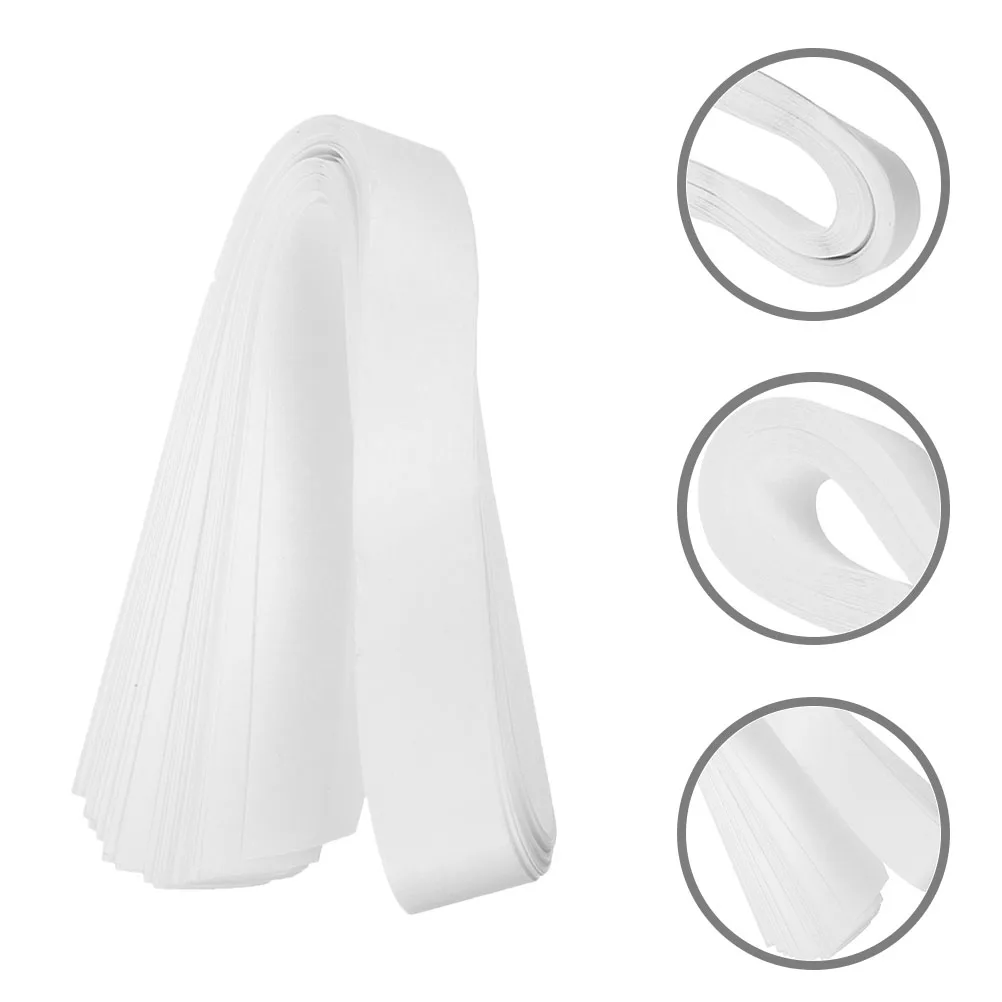 80pcs Paper Convenient Paper Money Bands Straps Cash Wrapping Convenient Money Bands White Simple Practical Key Storage