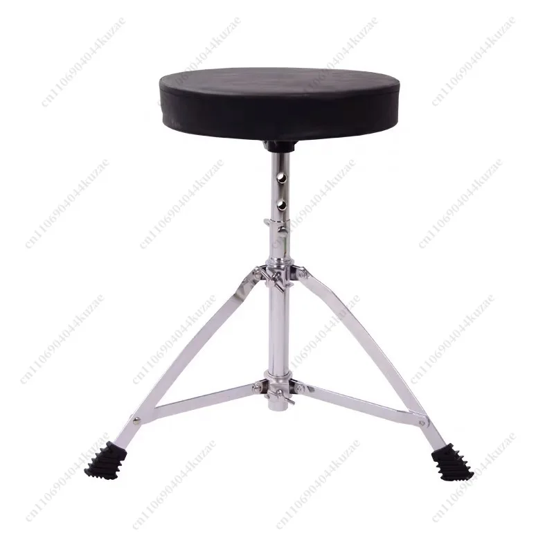 Adjustable Height Drum Throne, Electroplated Stainless Steel Single Metal Support Drum Stool for Drum Kit