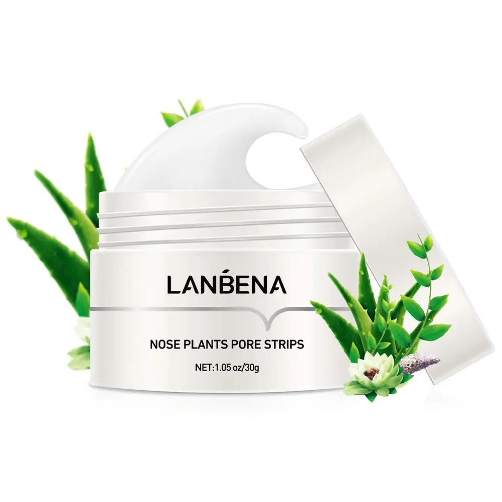 Lanbena Mee-Eter Verwijderaar Crème Papier Plant Porie Strips Neus Acne Reiniging Zwarte Stippen Afpellen Moddermasker Behandelingen Dropshipping