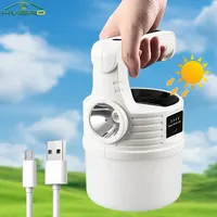 Waterproof Night Lights For Outdoor Decor Garden Solar Led Bulbs Usb Chandelier Lighting Lamps Portable Rechargeable Camping