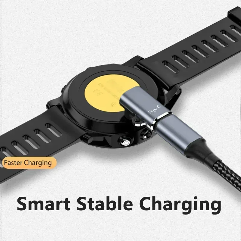 Charging Adapter For Garmin Fenix 7 7X 6 6S 5 5X Venu 2 2S Vivoactive 3 4 Type C/Micro USB iOS Marq Watch Charger Dock Converter image 6