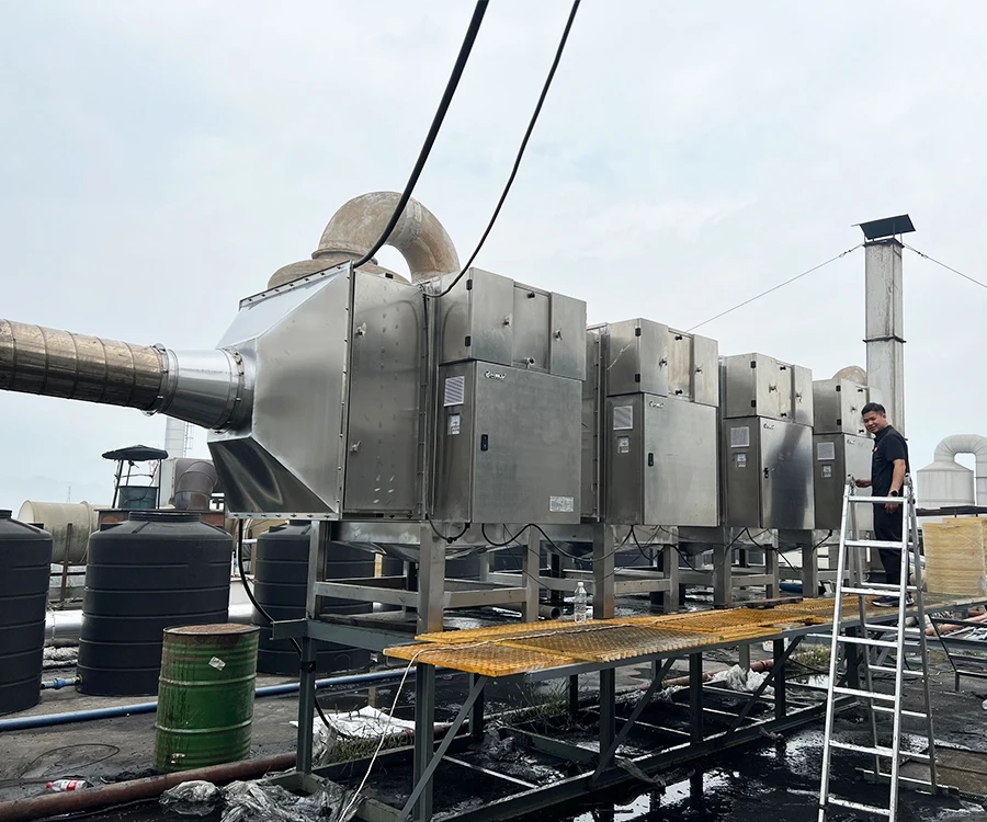 Промышленные котлы, черный очиститель дыма, влажный электростатический очиститель, оборудование для утилизации газа, электростатический дымовой фильтр