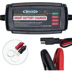 5 Stages Lead Acid AGM GEL Battery-chargers Full Automatic Car Battery Charger 13.8V 5A Intelligent Fast Power Charging UK Plug