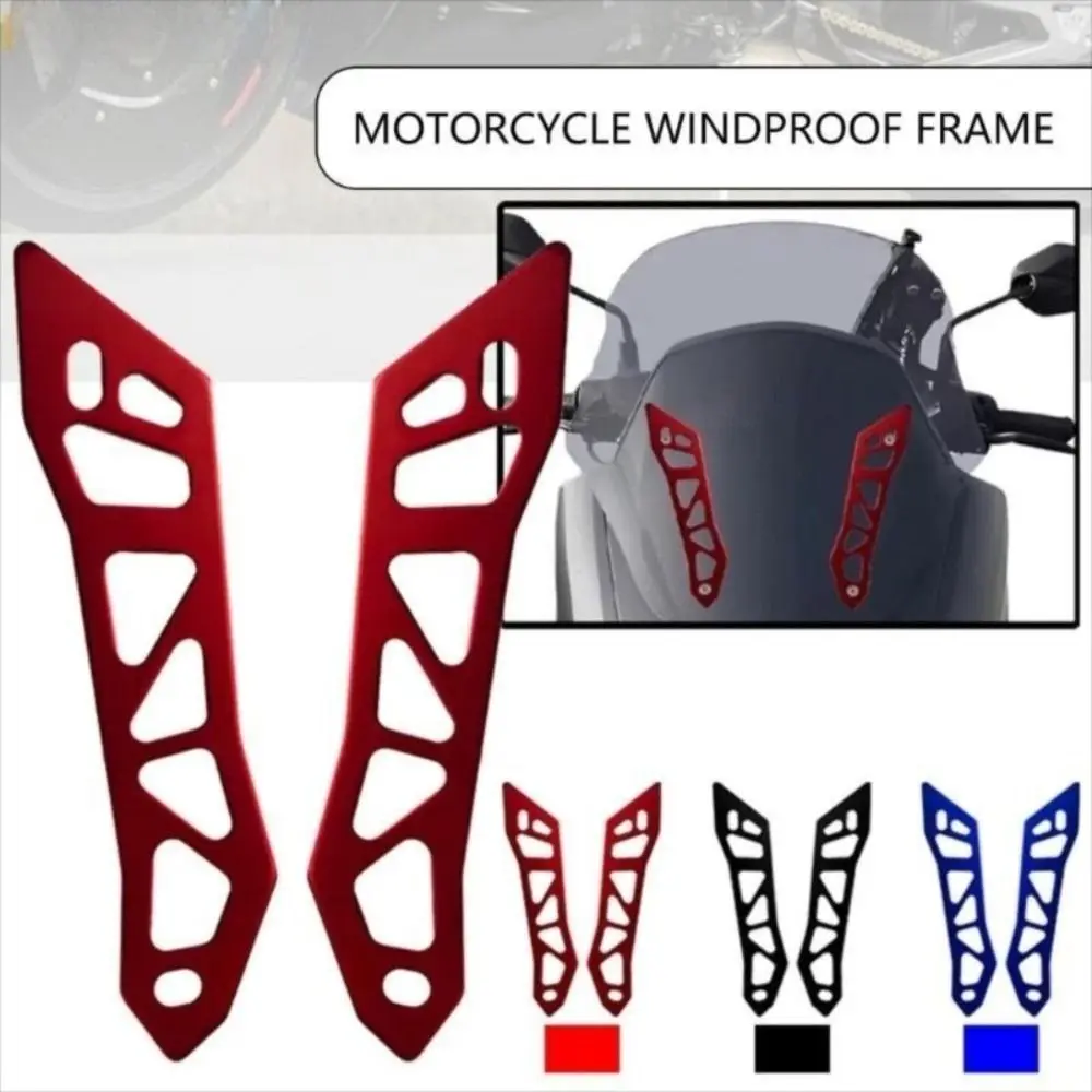 

CNC Motorcycle Windshield Bracket Glass Regulator Decorative Cover Windscreen Bracket Aluminium Alloy Windproof Bracket