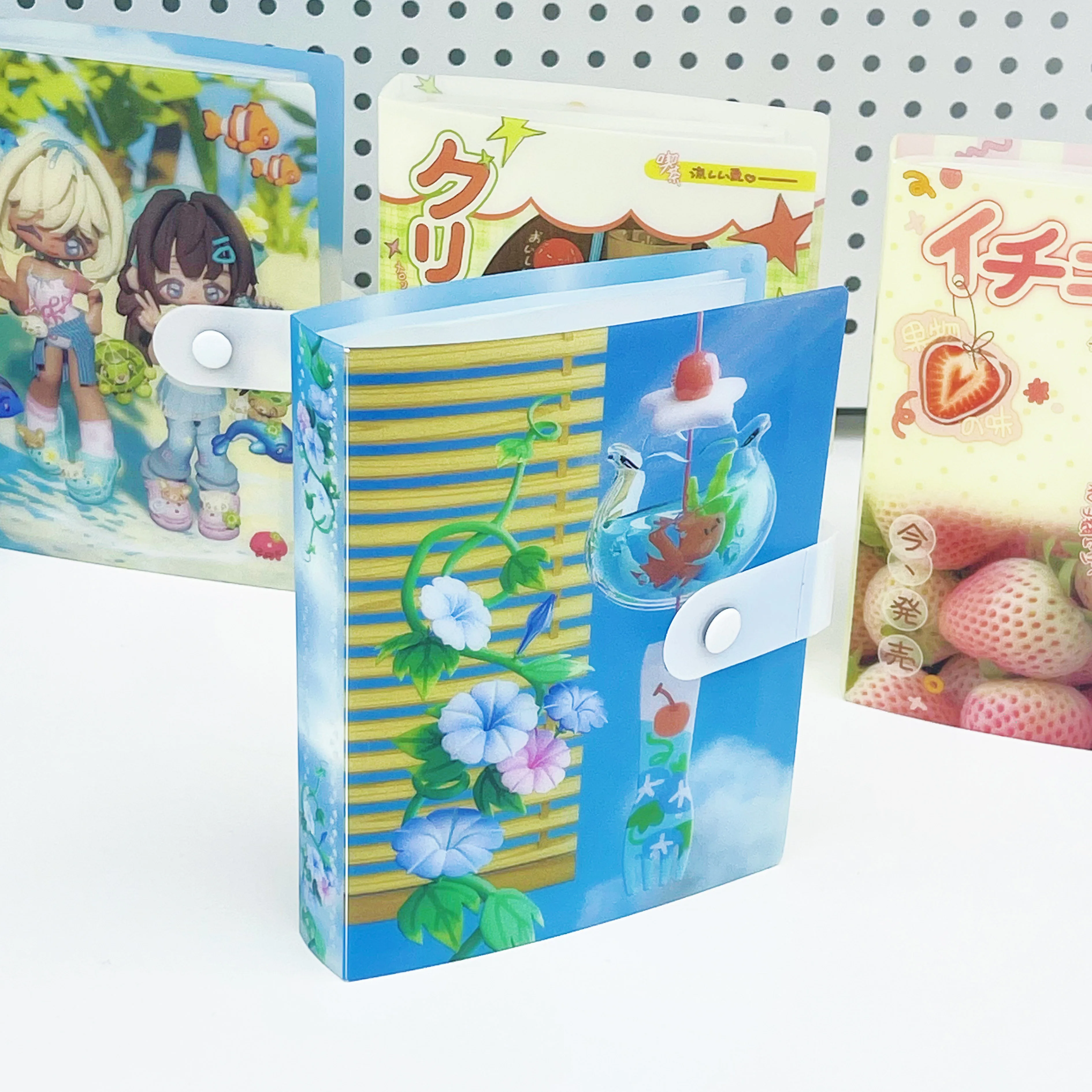 WAKAWAKA Kawaii Storage Album A6 Stitched Summer New Folder Cute Sticker Storage for Scrapbooking Material Storage 40P