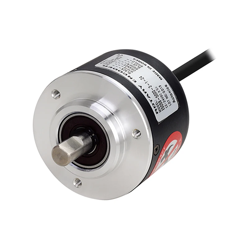 

E50S Outer Diameter 50mm Incremental Rotary Encoder (Shaft Type) E50S8-1000-3-T-24 E50S8-1024-3-T-24 E50S8-5000-3-T-24