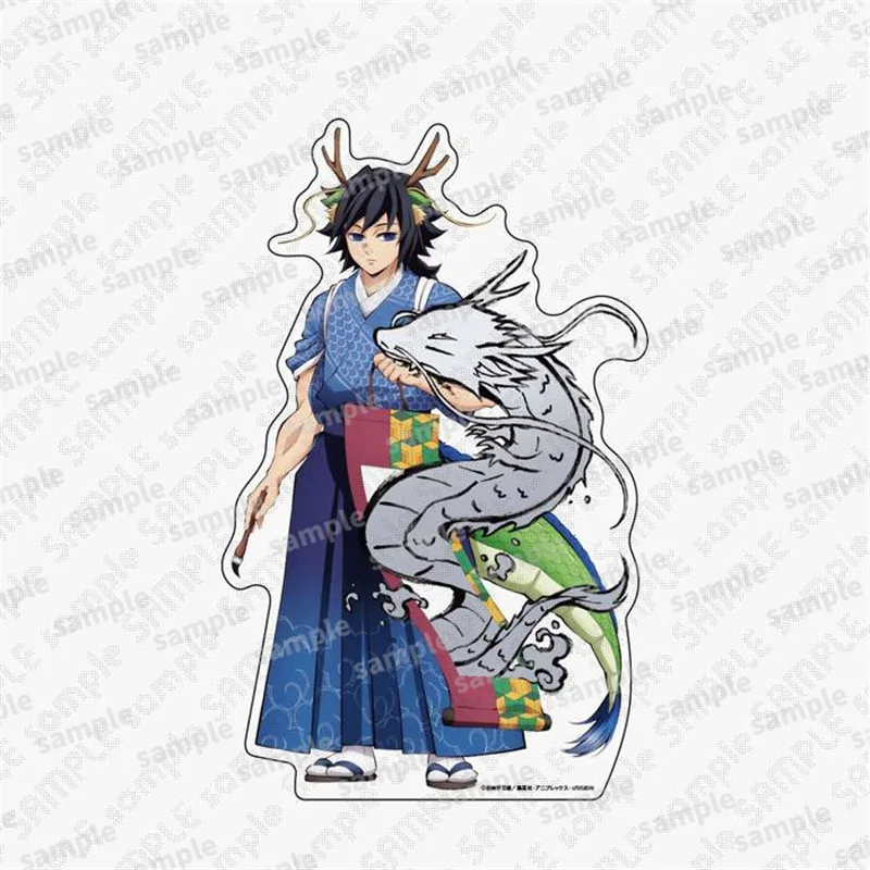 Demon Slayer 5th Anniversary Acrylic Stand The Year of The Loong Rengoku Kyoujurou Statue Uzui Tengen Figure Tanjirou Doll Toys