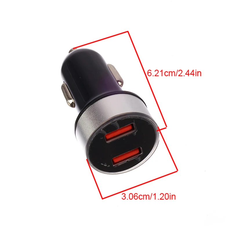 NEW QC3.0 3.1A Fast Charging Car Adapter - Dual USB Port for Cigarette Lighter Socket Car Gear