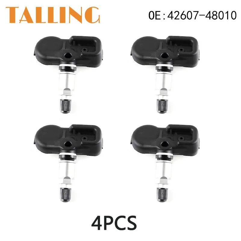 42607-48010 4Pcs TPMS Tire Pressure Sensor for Toyota Land Cruiser Camry Rav4 Sequoia Avalon Lexus LS500 LX570 RX450H PMV-C015