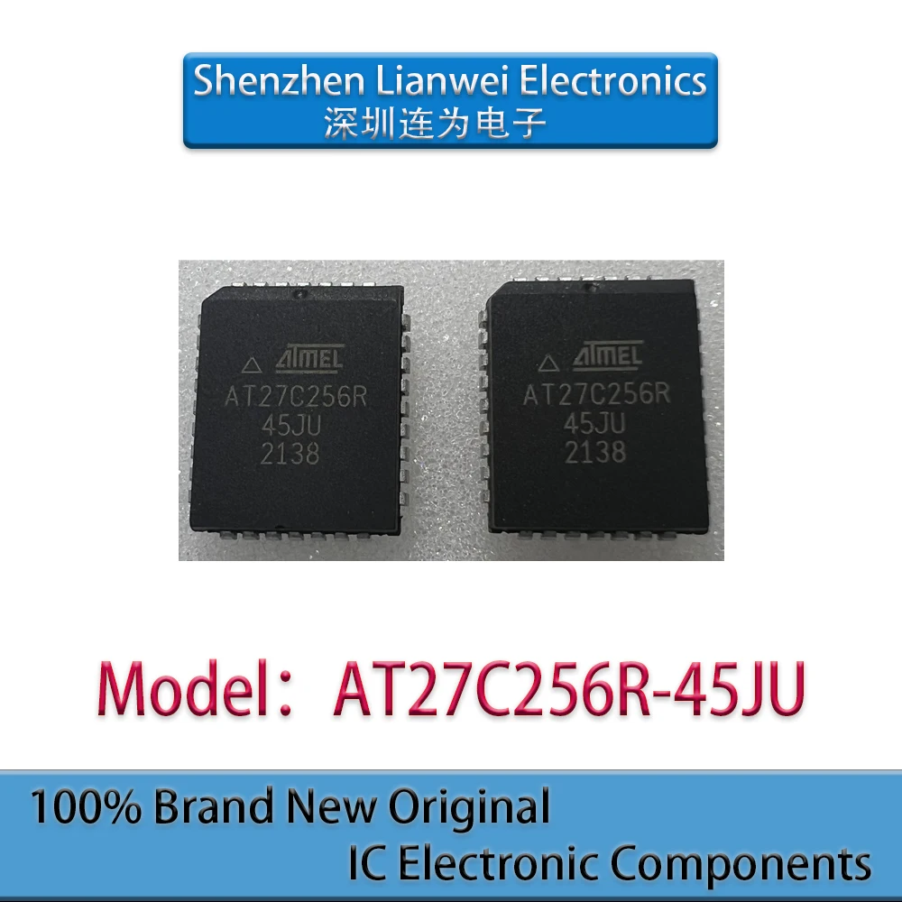 100% New Original AT27C256R AT27C256R-45JU IC Chipset PLCC-32