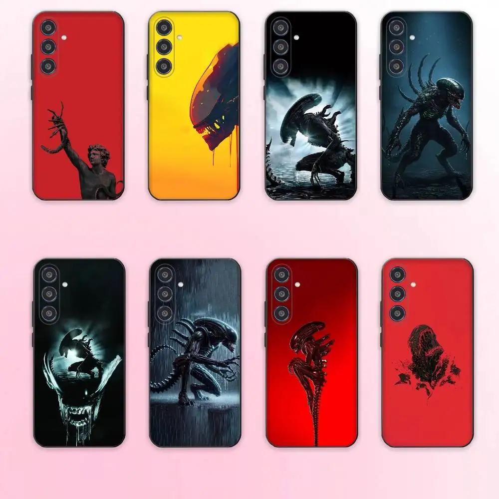 

Movie A-Alien X-Xenomorph Phone Case For Samsung Galaxy A73,A72,A71,A70,A53,A52,A51,Others Soft Black Cover