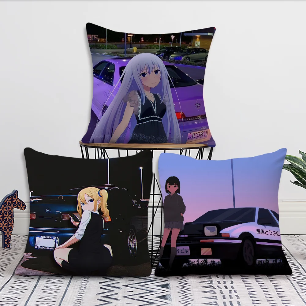 AE86 cushion cover Pillow JDM Case Male Room Bedroom Cartoon Sofa Living Backrest Car Square Car Tokyo Headboard