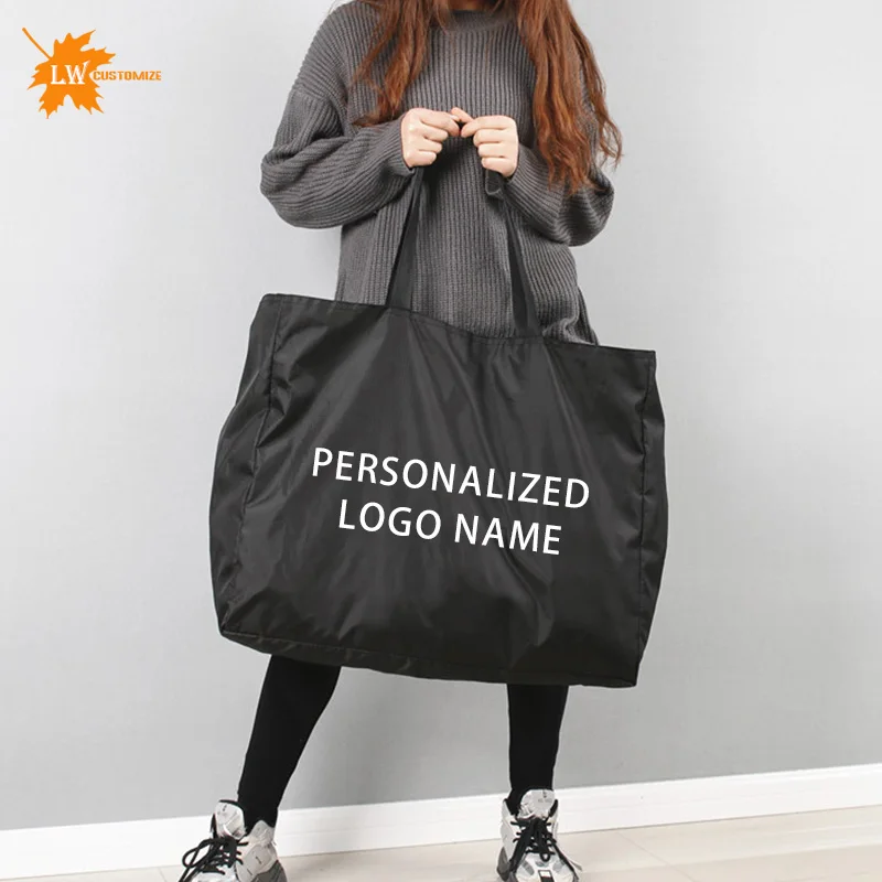 

Wholesale Environmentally Friendly Shopping Bags With Printed Logos Name Large Lcapacity Folding Oversized Bags For Production