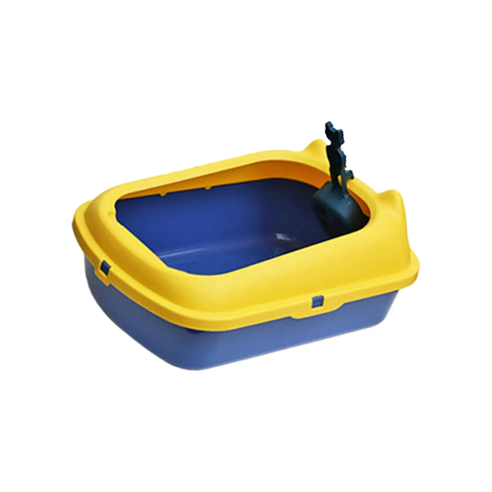Cat Litter Basin Open Top Pet Litter Tray Cat Litter Tray Heighten for All Kinds of Cat Litter
