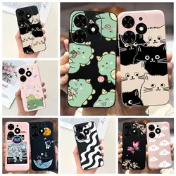 For Infinix Smart 8 Case X6525 Cute Dinosaur Cartoon Cover Shockproof Phone Case For Infinix Smart 8 Smart8 Soft Silicone Bumper