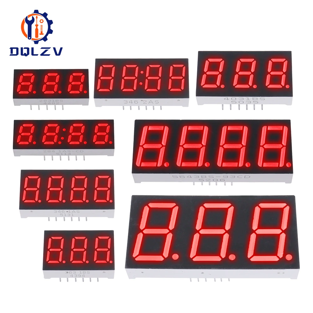 5PCS 0.28 0.36 0.4 0.56 Inch Digital Tube LED Display 1Bit 2Bit 3Bit 4Bit Display Common Anode / Cathode 7 Segment Connector