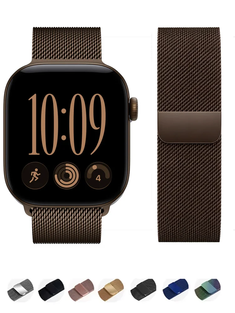 Milanese Loop für Apple Watch Armbänder 46mm 44mm 45mm 40mm 42mm Armband iWatch Series 12 11 10 Ultra 2 3 4 9 8 SE 7