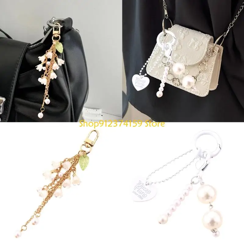 G5AE Butterfly Bag Charm Pendant Aesthetic Purse Charms Aesthetic keychains Keyring for Women Backpack Purse Handbag Decors
