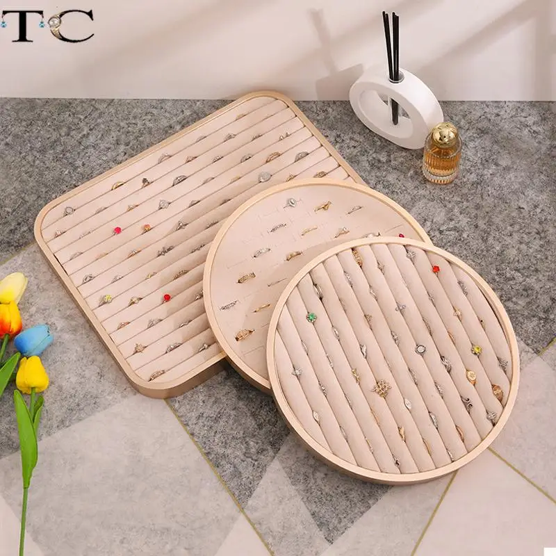 plateau-de-presentation-de-bijoux-rond-avec-cadre-metallique-pour-colliers-bagues-boucles-d'oreilles-bracelets-et-montres